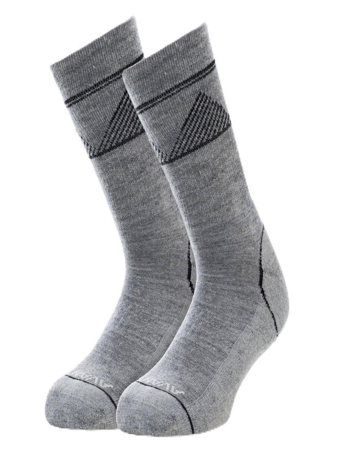 Avantic Hiking Socks (US, Alpha, Large, X-Large, Regular, Regular, Grey-2-pairs) - Image 1